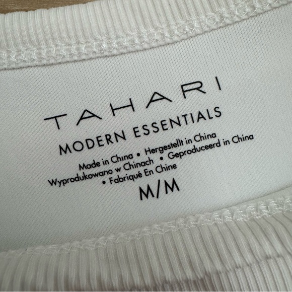 Tahari Modern Essentials Ribbed Tee Shirt - Picture 5 of 12